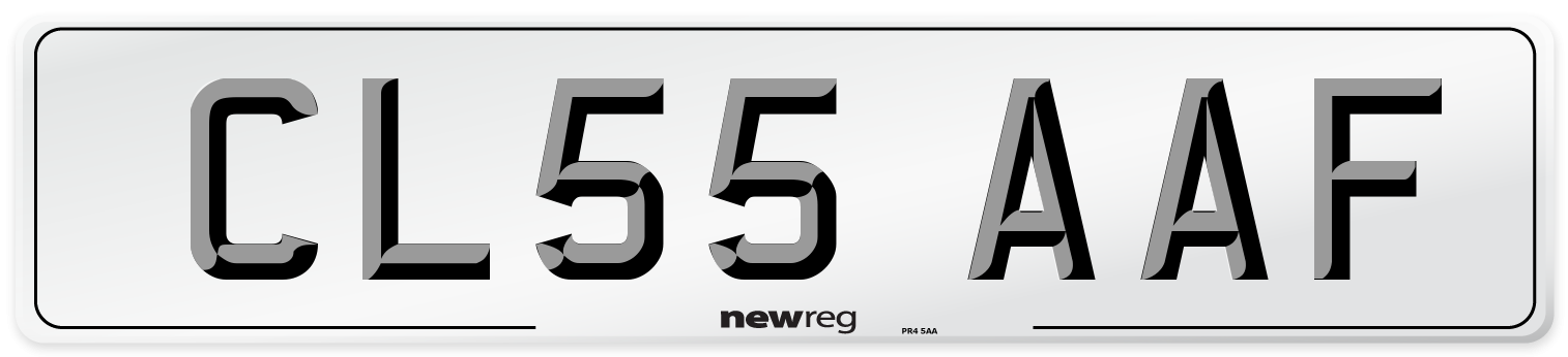 CL55 AAF Number Plate from New Reg